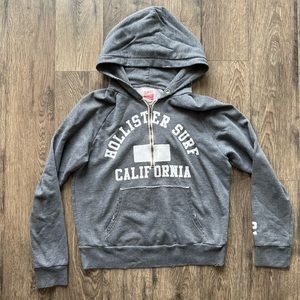 Grey Hollister Hooded Sweatshirt